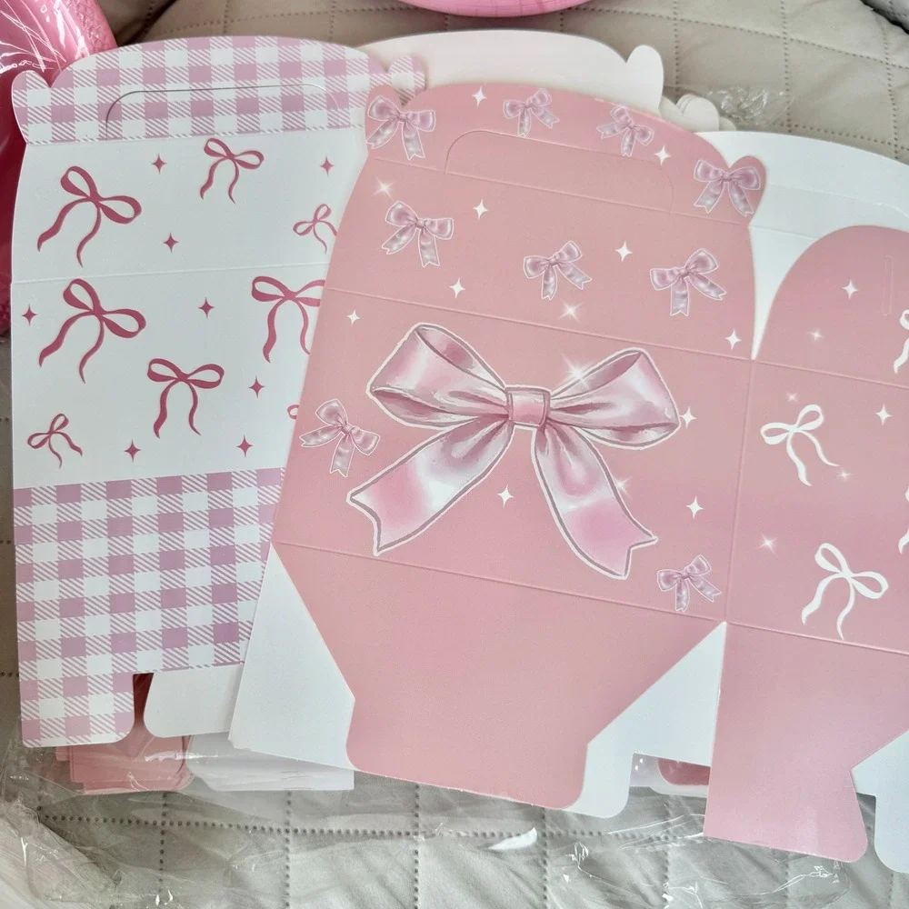 Pink Bachelorette Party Supplies 200 Plates 200 Napkins 24 Bow Treat Boxes Set